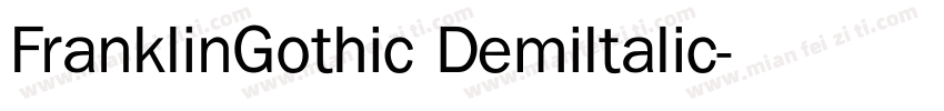 FranklinGothic Demiltalic字体转换